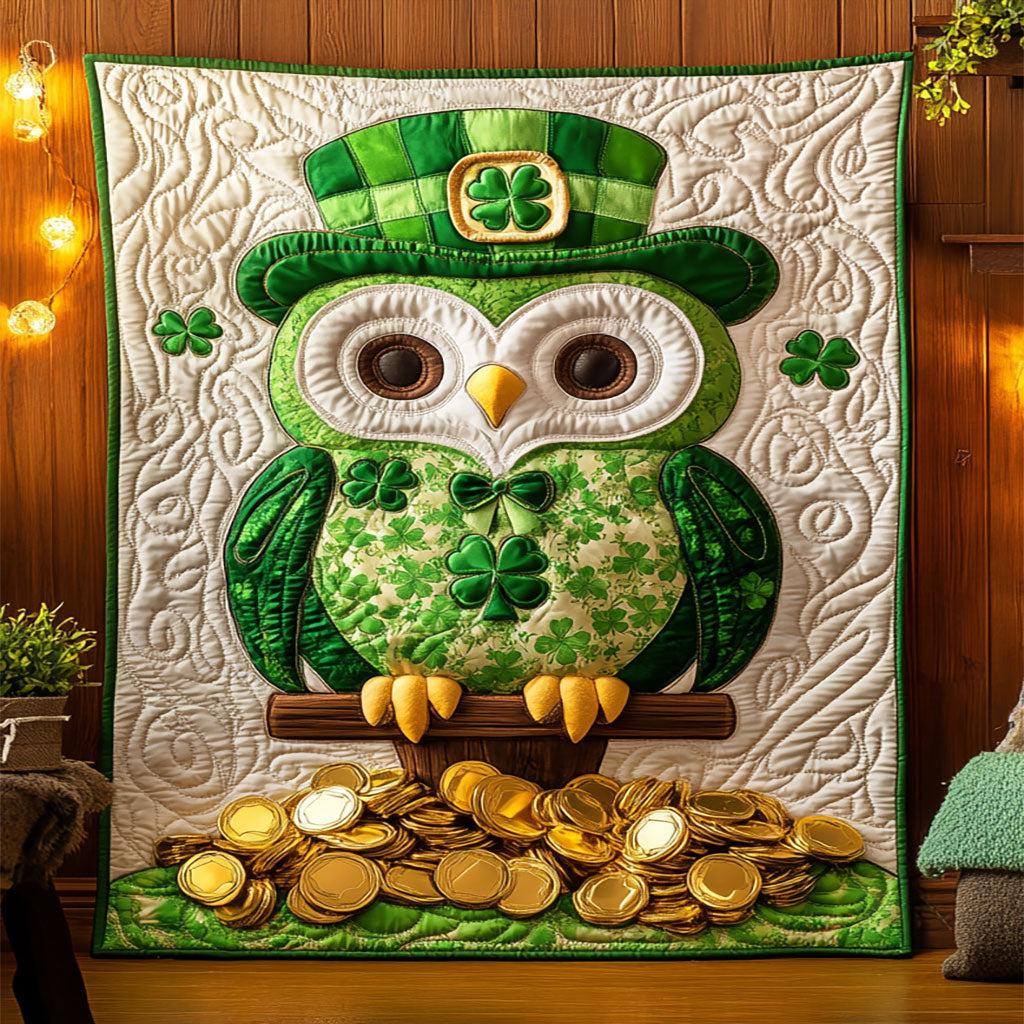 Patrick’s Lucky Owl WJ1601019CL Quilt