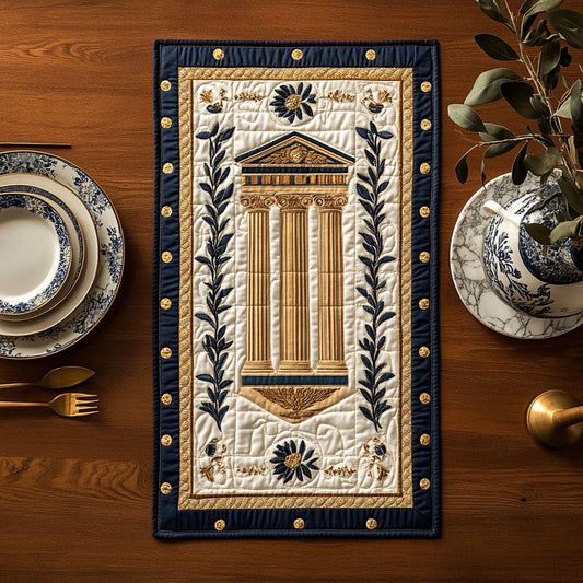 Temple Of Harmony CP1606001CL Quilted Table Runner