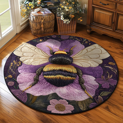 Honey Bumblebee WJ2403035CL Quilted Round Mat