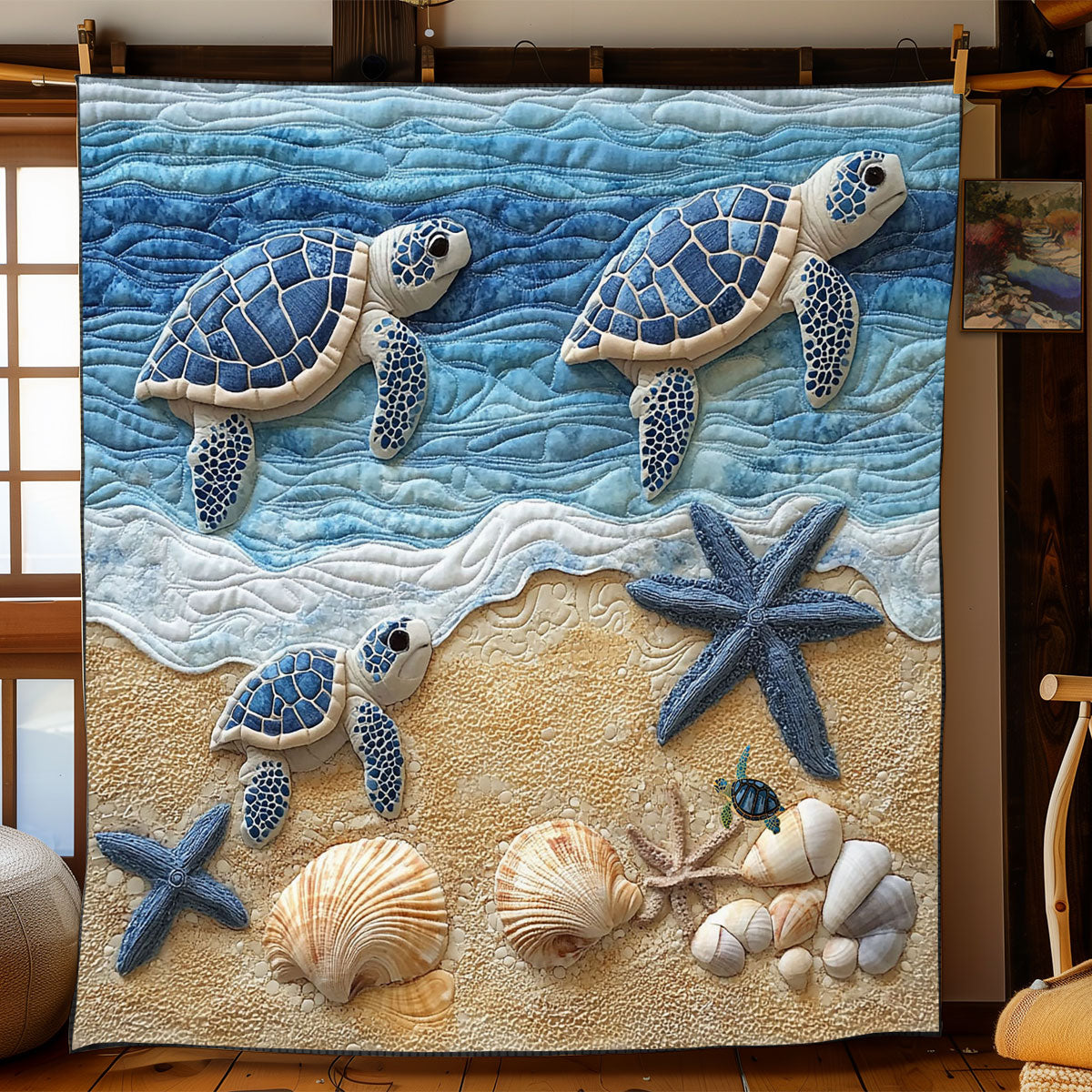 Sea Turtle WJ2012031CL Quilt