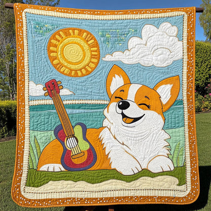 Corgi Summer Joy WN1411081CL Quilt