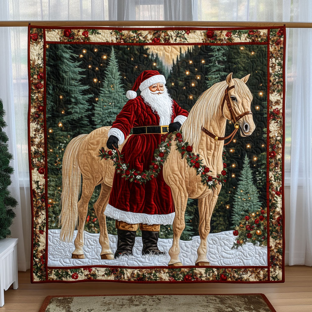 Santa and Horse KL1411018CL Quilt