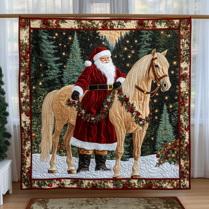 Santa and Horse KL1411018CL Quilt