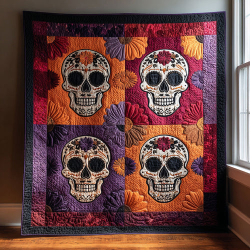 Floral Skull CW2008032CL Quilt