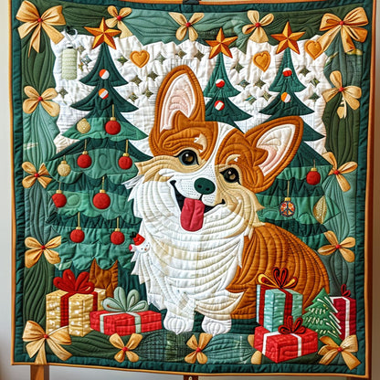 Christmas Corgi WJ1810013CL Quilt