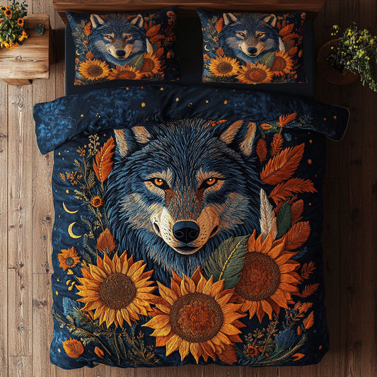 Sun Flower Wolf CP1504068CL Duvet Cover Set