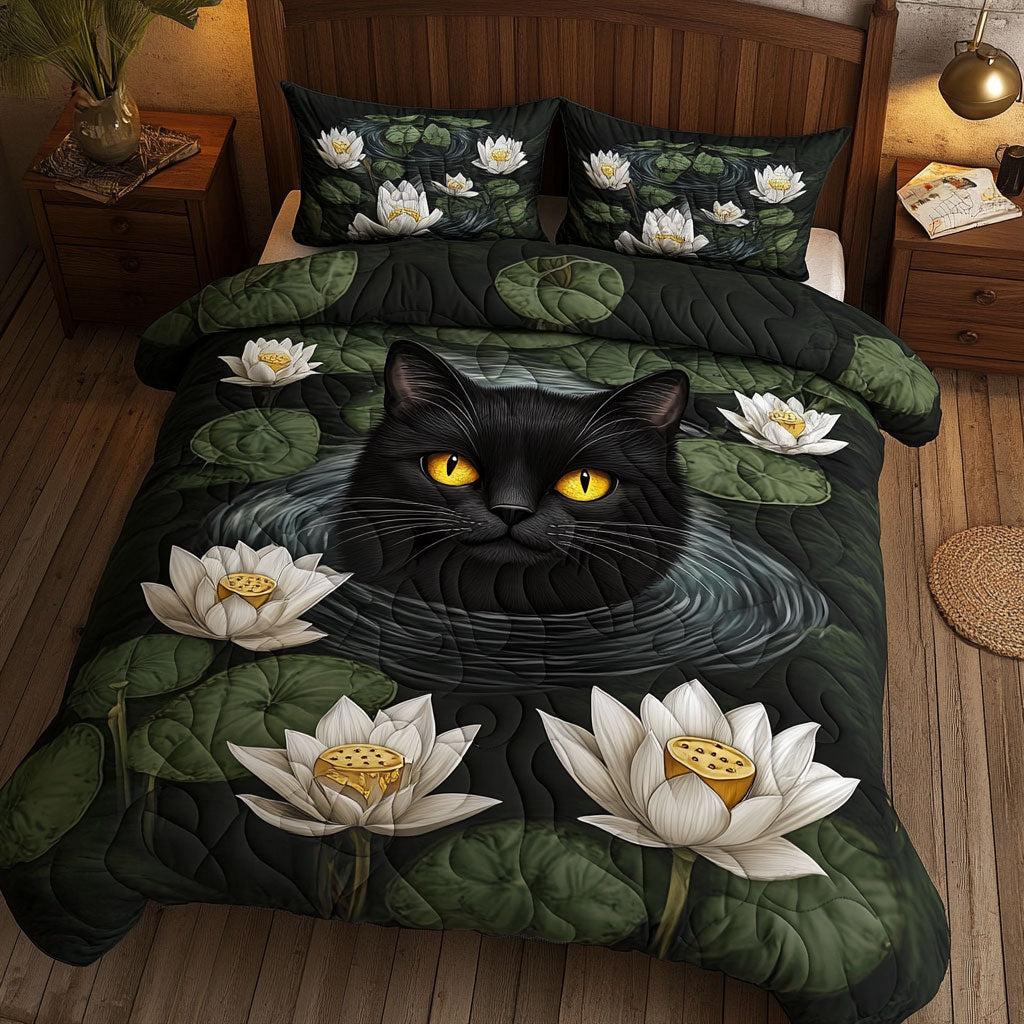 Cat Lotus White WT0602011CL Duvet Cover Set
