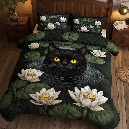 Cat Lotus White WT0602011CL Duvet Cover Set