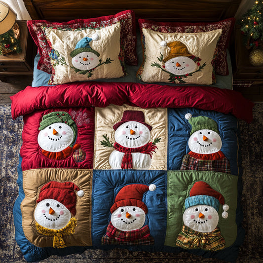 Vintage Snowman CP2508058CL Duvet Cover Set