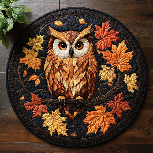 Echoes in the Branches CM2904013CL Quilted Round Mat