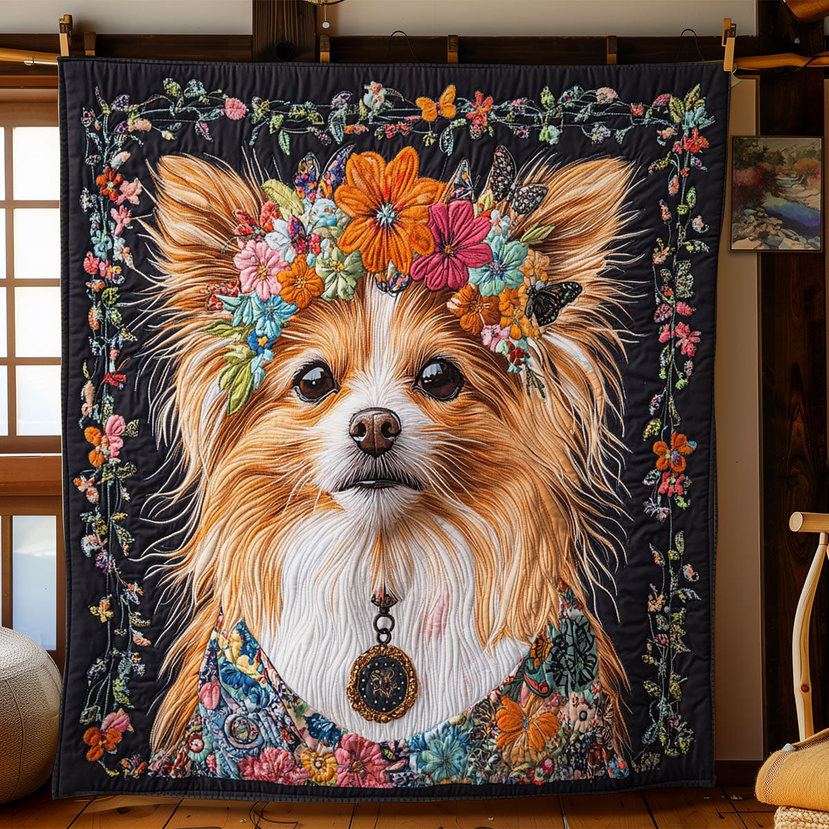 Garden Dog WN1707015CL Quilt