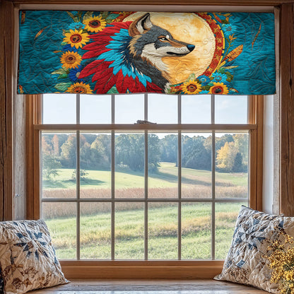 Wolf Sunflower WX1705024CL Quilted Valance