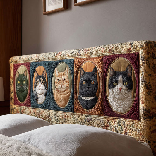 Gilded Purrs CP2212012CL Quilted Headboard Slipcover