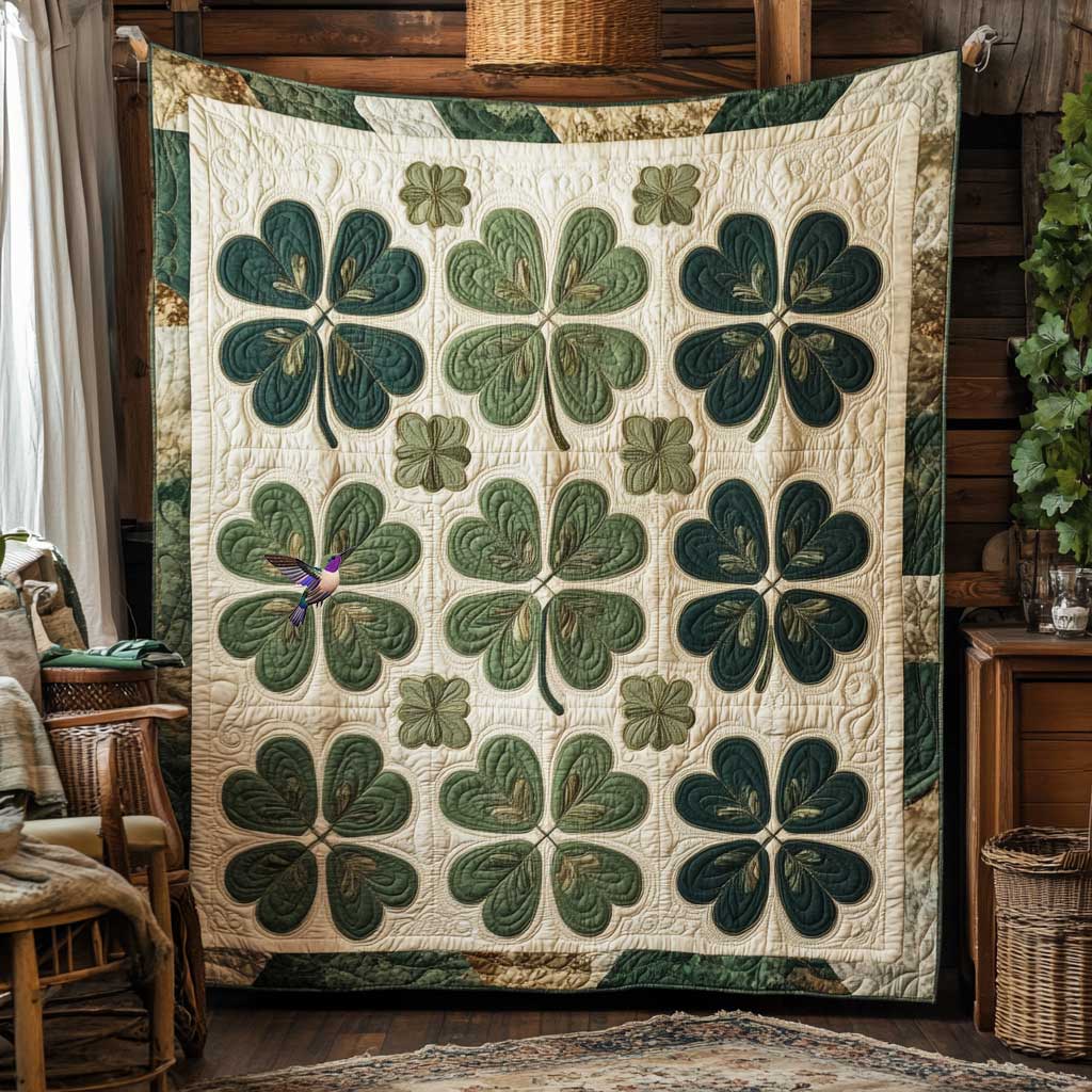 Four Leaf Clover Blessings WN3110006CL Quilt