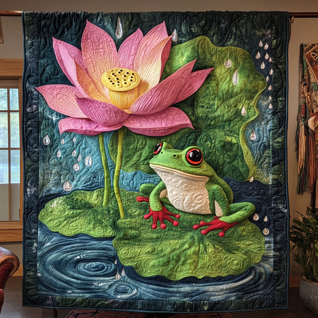 Frog Under Water Pond WY1706023CL Quilt