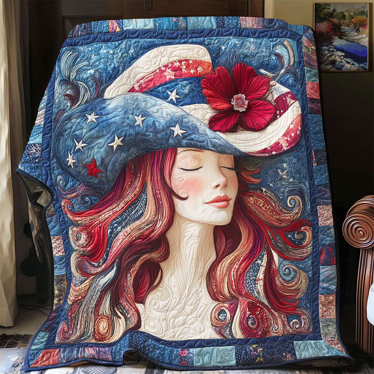 Patriot Pretty Girl WX1306028CL Quilt
