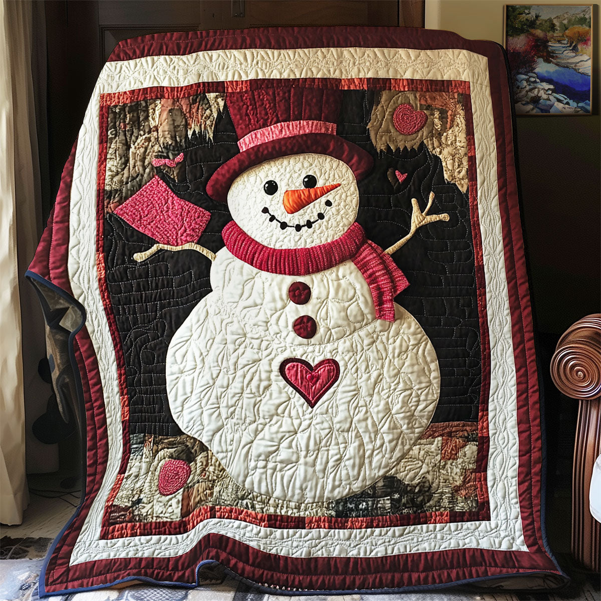 Snowman Valentine WX0901052CL Quilt