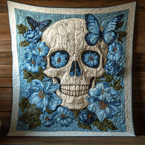 Floral Skull CW2105307CL Quilt