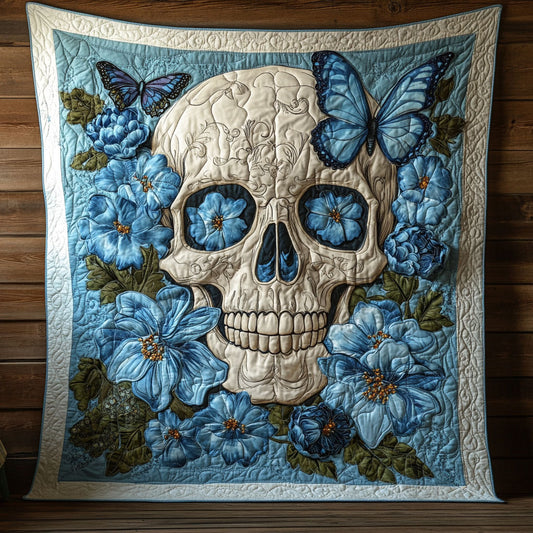 Floral Skull CW2105307CL Quilt