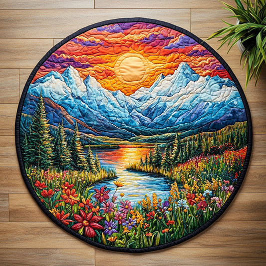 Blooming Forest CW2305412CL Quilted Round Mat