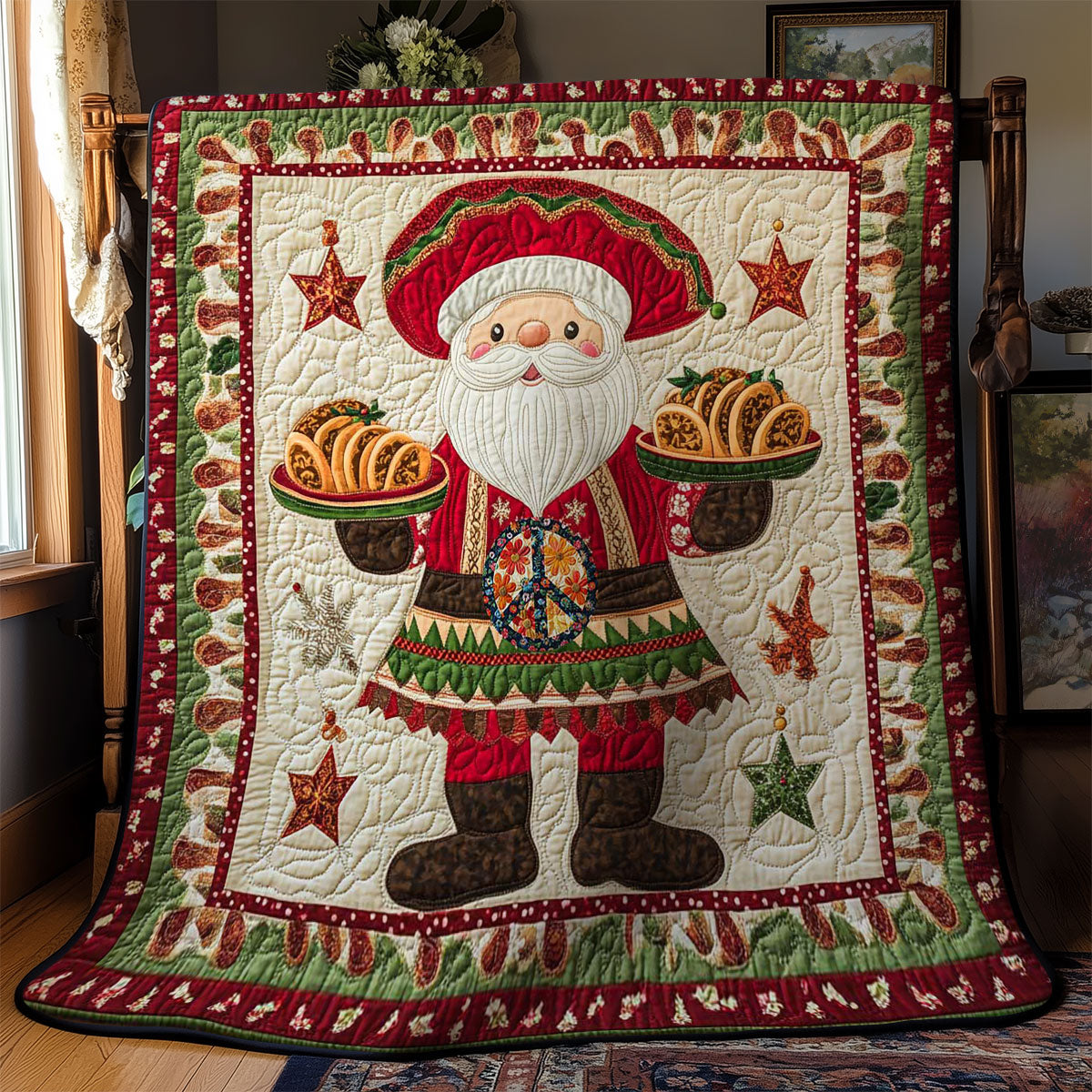 Feliz Navidad Santa WN2311014CL Quilt