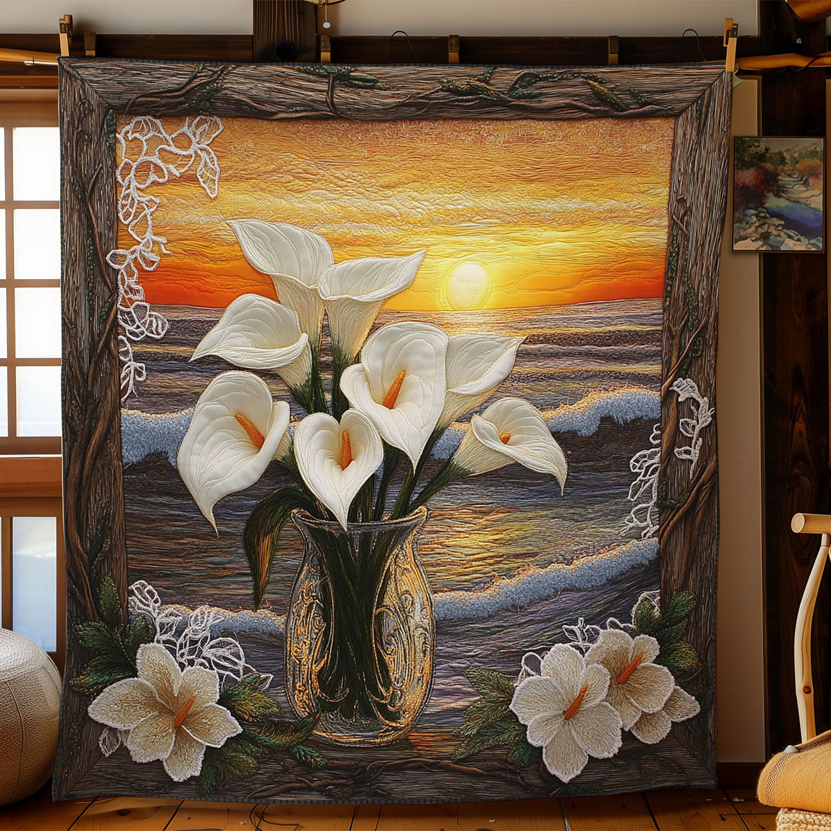 Calla Lily Oceanview WN1806012CL Quilt