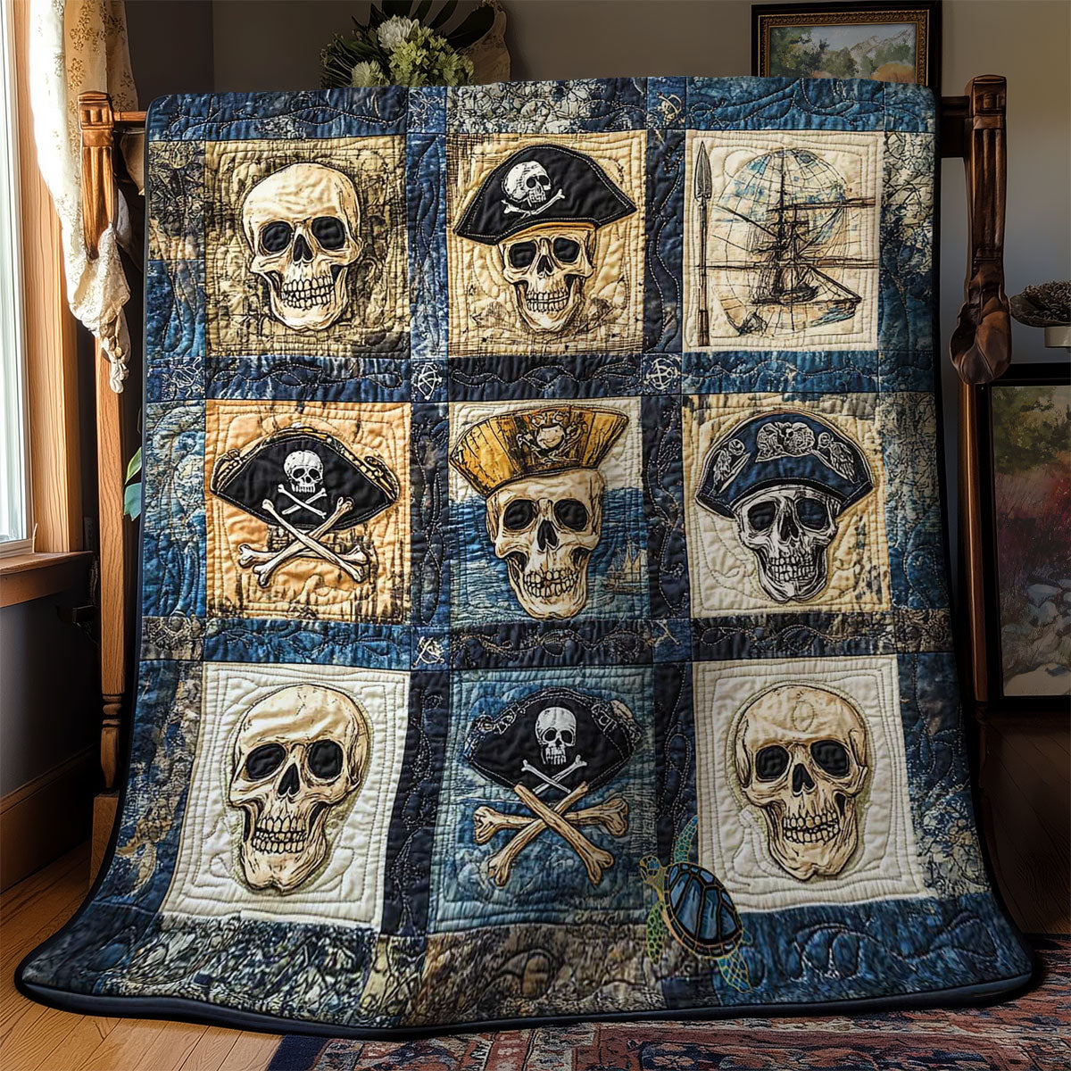 Skull And Crossbones Quilt WN1212039CL Quilt