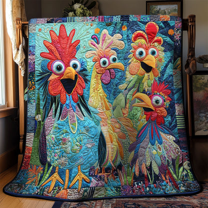 Wild Chicken Funny WN2602044CL Quilt