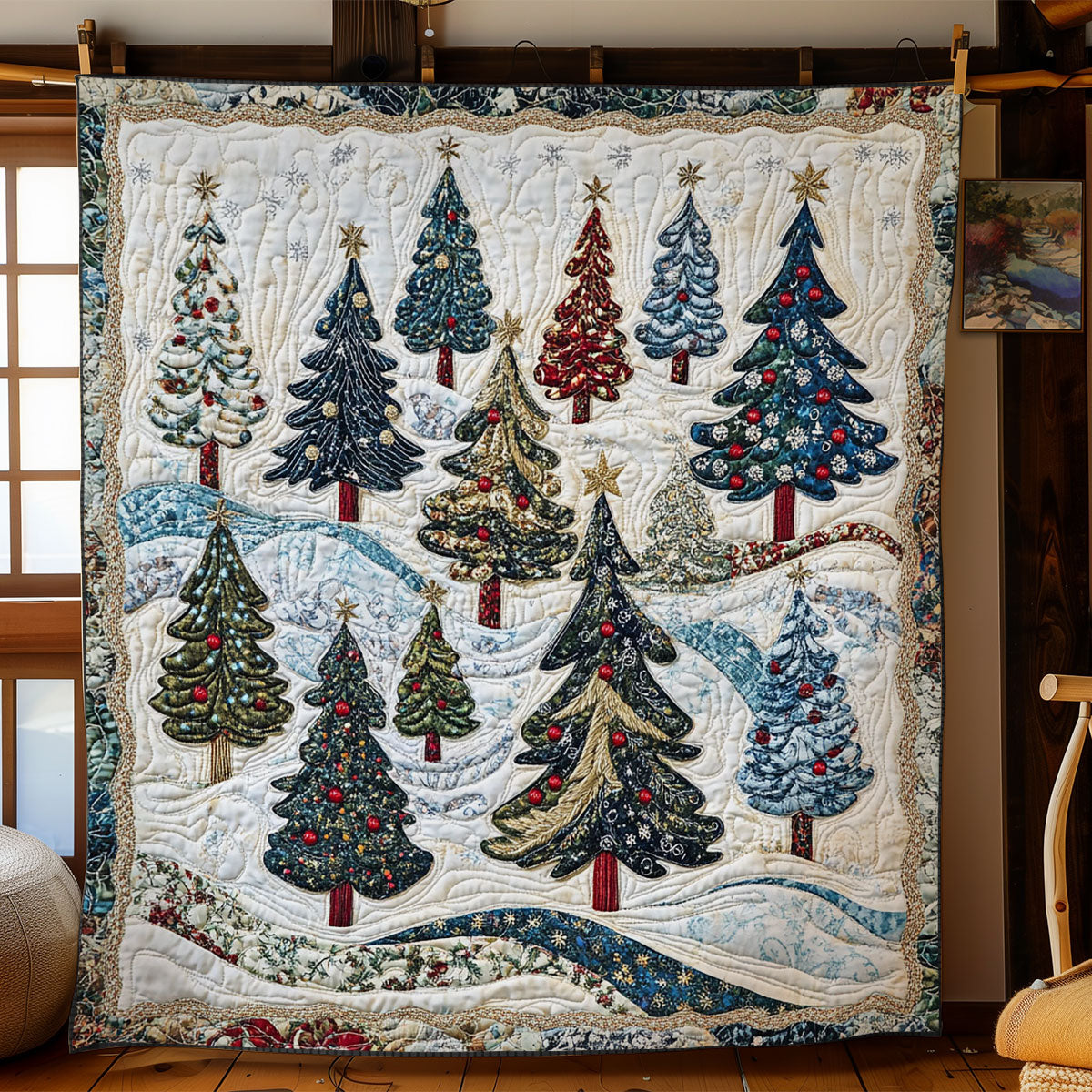 Christmas Tree Trio WN0707035CL Quilt