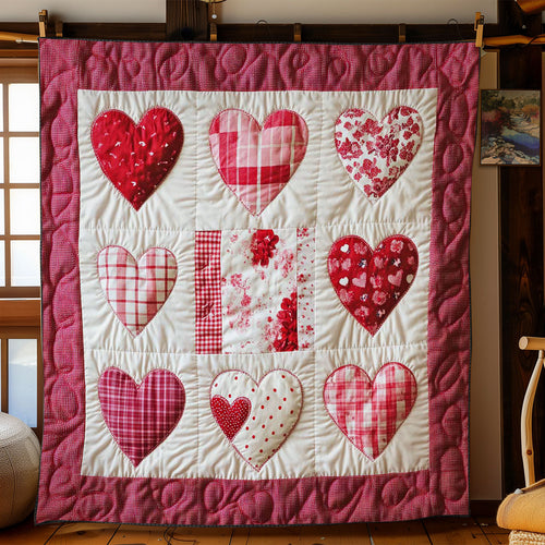 Patchwork Of Hearts WN1002012CL Quilt