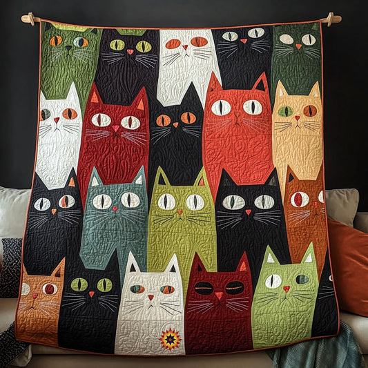 Whimsical Cat WJ0412035CL Quilt