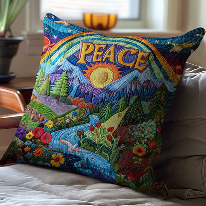 Hippie Peace WJ3010034CL Quilt Pillow Case