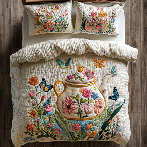 Floral Teapot CW0707024CL Duvet Cover Set