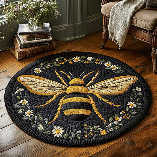 Bee Loved WN2703039CL Quilted Round Mat