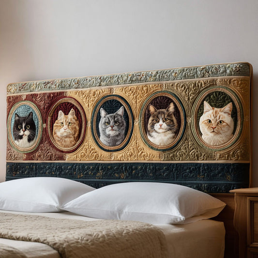 Heritage Cats CP2212008CL Quilted Headboard Slipcover