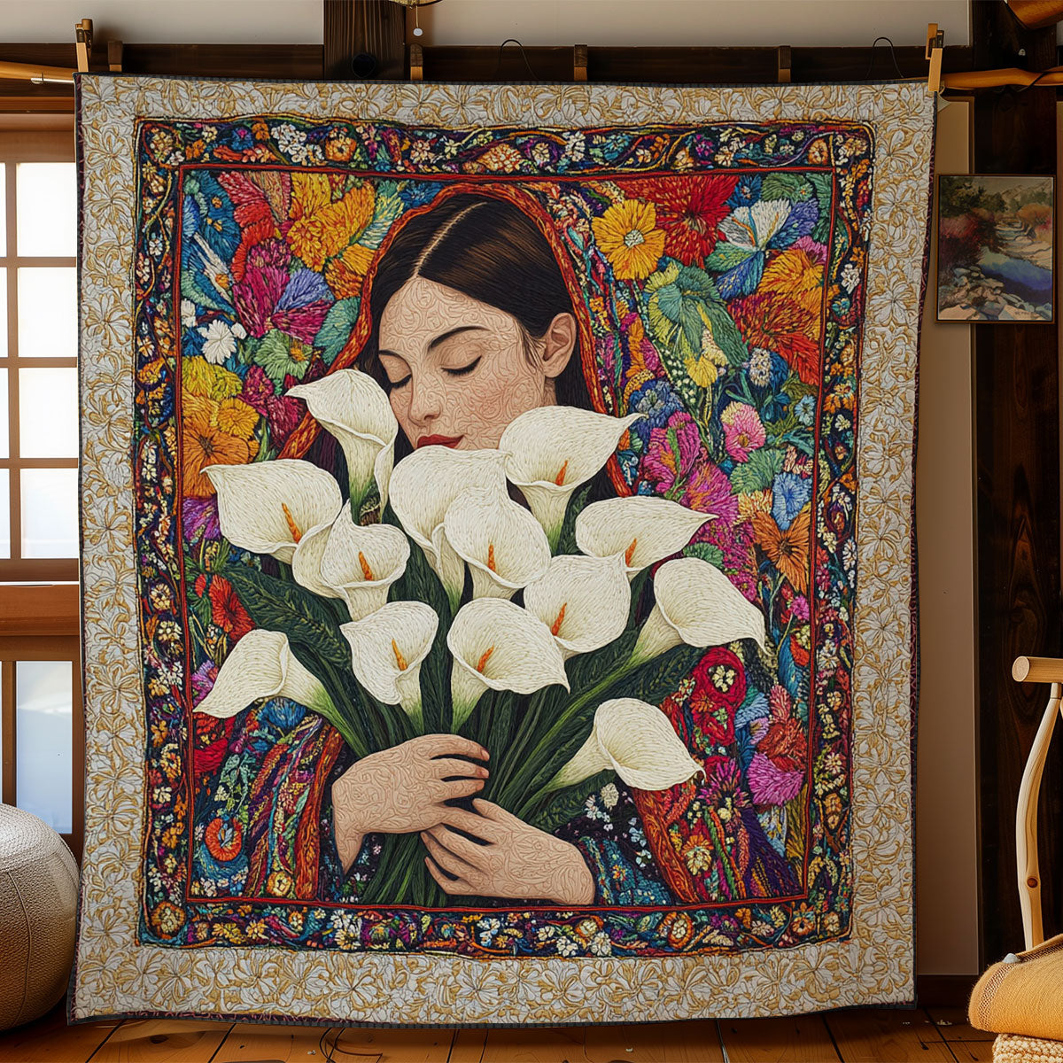 Floral Spirit Blessing WN1706011CL Quilt