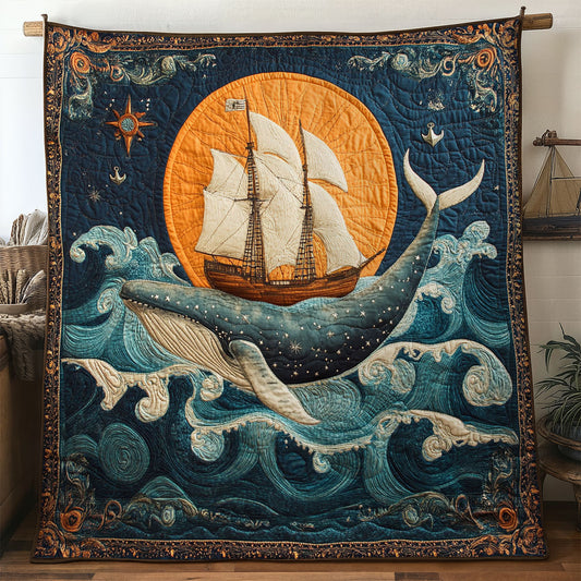 Whispering Whale Tides WN1607067CL Quilt
