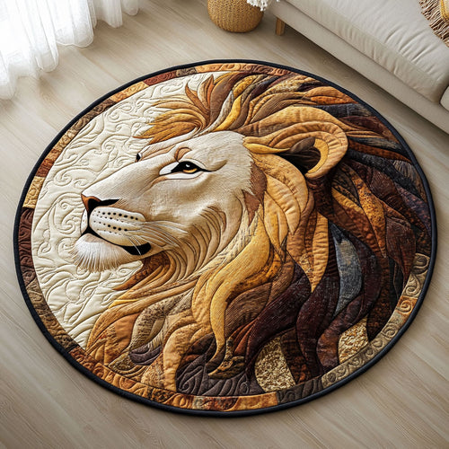 Majestic Roar CW1001076CL Quilted Round Mat