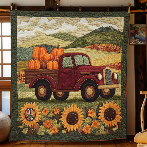 Vintage Truck Journey WN1511064CL Quilt