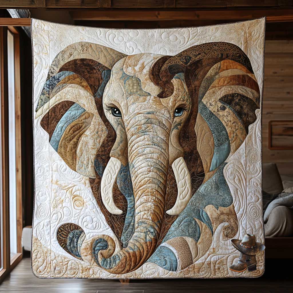 Marble Elephant WP1612018CL Quilt