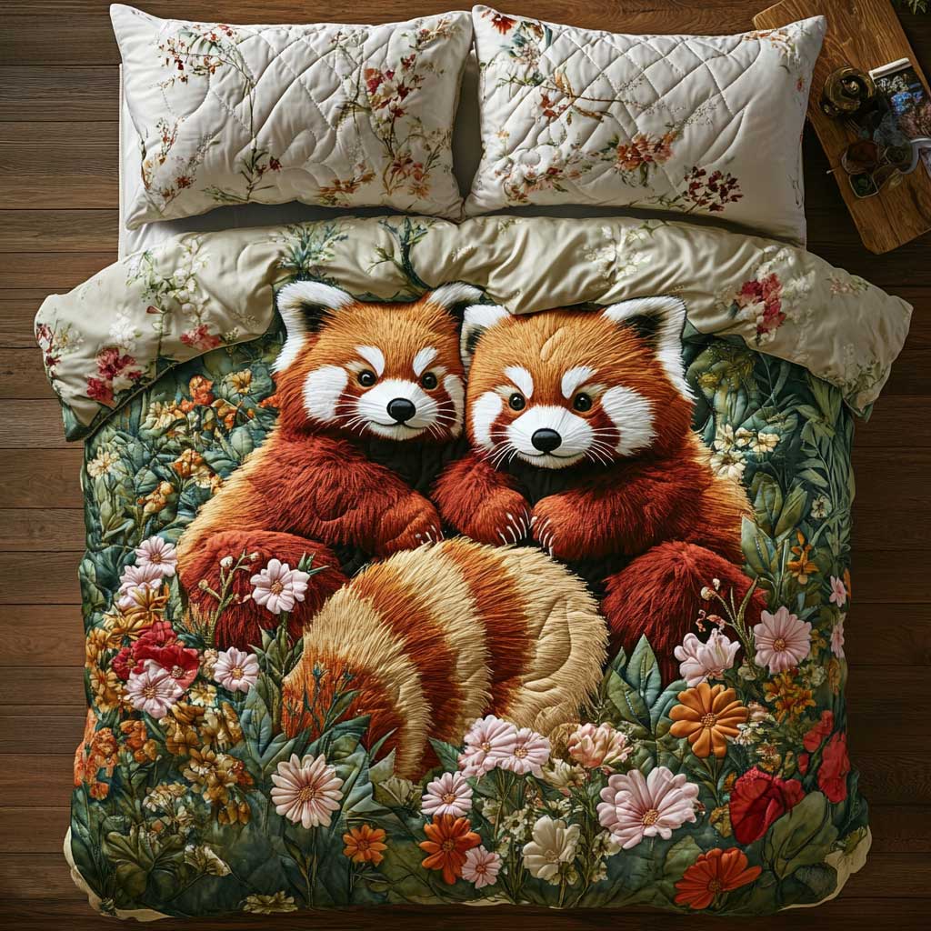 Red Panda Couple CQ1405002CL Duvet Cover Set