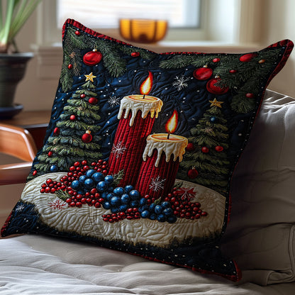 Christmas Candle WJ2111040CL Quilt Pillow Case