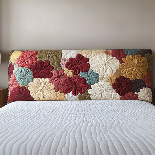 Blooming Flowers QA1912011CL Quilted Headboard Slipcover