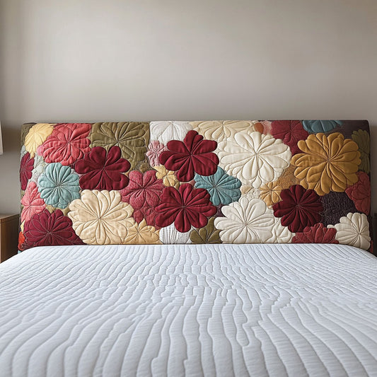 Blooming Flowers QA1912011CL Quilted Headboard Slipcover