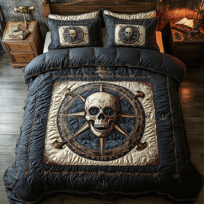Nautical Skull CP0407037CL Quilted Bedding Set