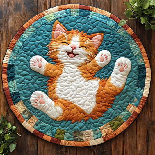 Kitty Cuddle CM2005037CL Quilted Round Mat