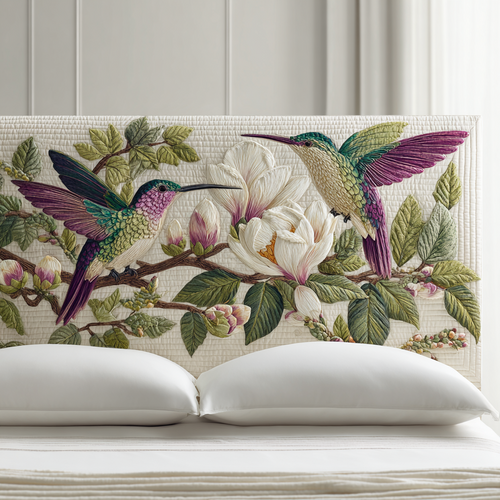 Magnolia Hummingbird XR1912009CL Quilted Headboard Slipcover