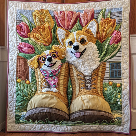 Corgi Flower Boot CP1804131CL Quilt