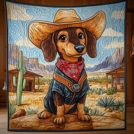 Dog Dachshund Cowboy LT0909003CL Quilt