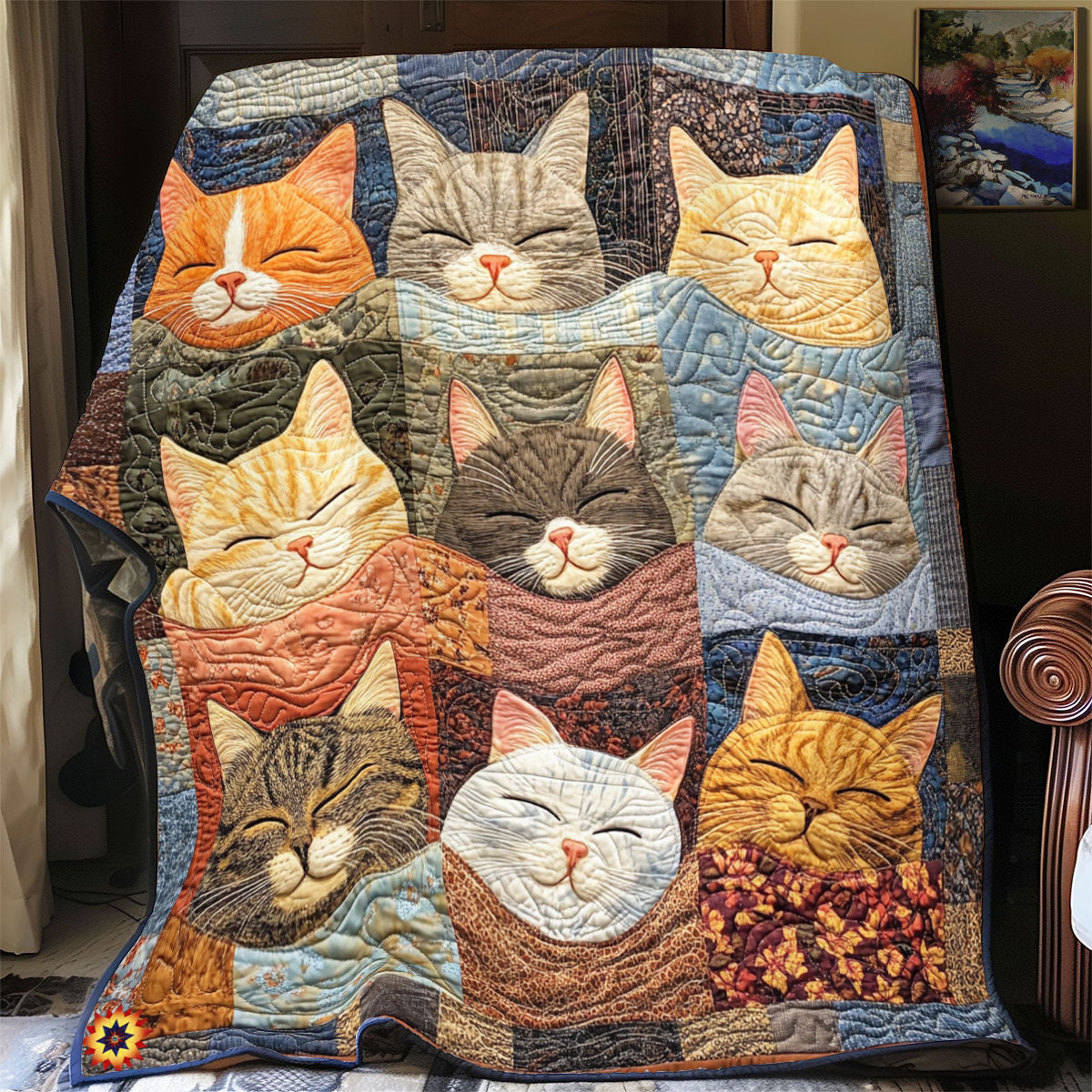 Sleeping Cat YR2412019CL Quilt